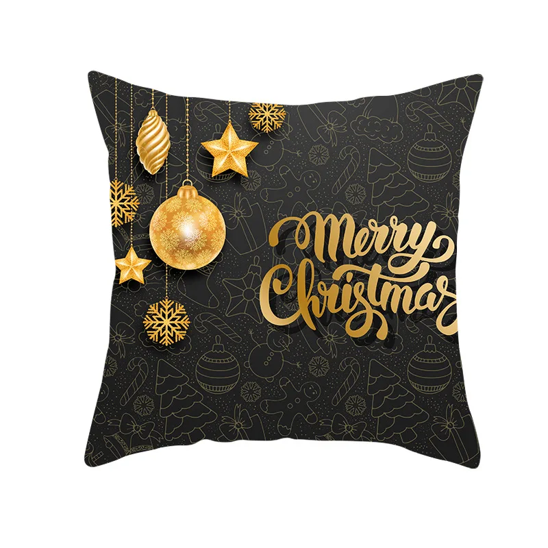 45x45 см, хлопковый льняной чехол с рождеством, Рождественское украшение для дома, новогодний декор, Navidad, Рождественский подарок - Цвет: 9