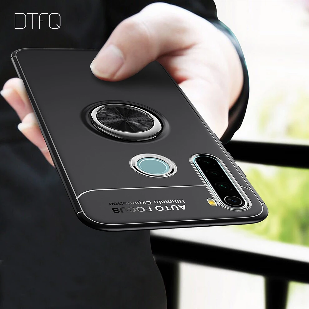 DTFQ чехол для Xiaomi Redmi Note 8T мягкий силиконовый из ТПУ с кольцом пальцев ударопрочный