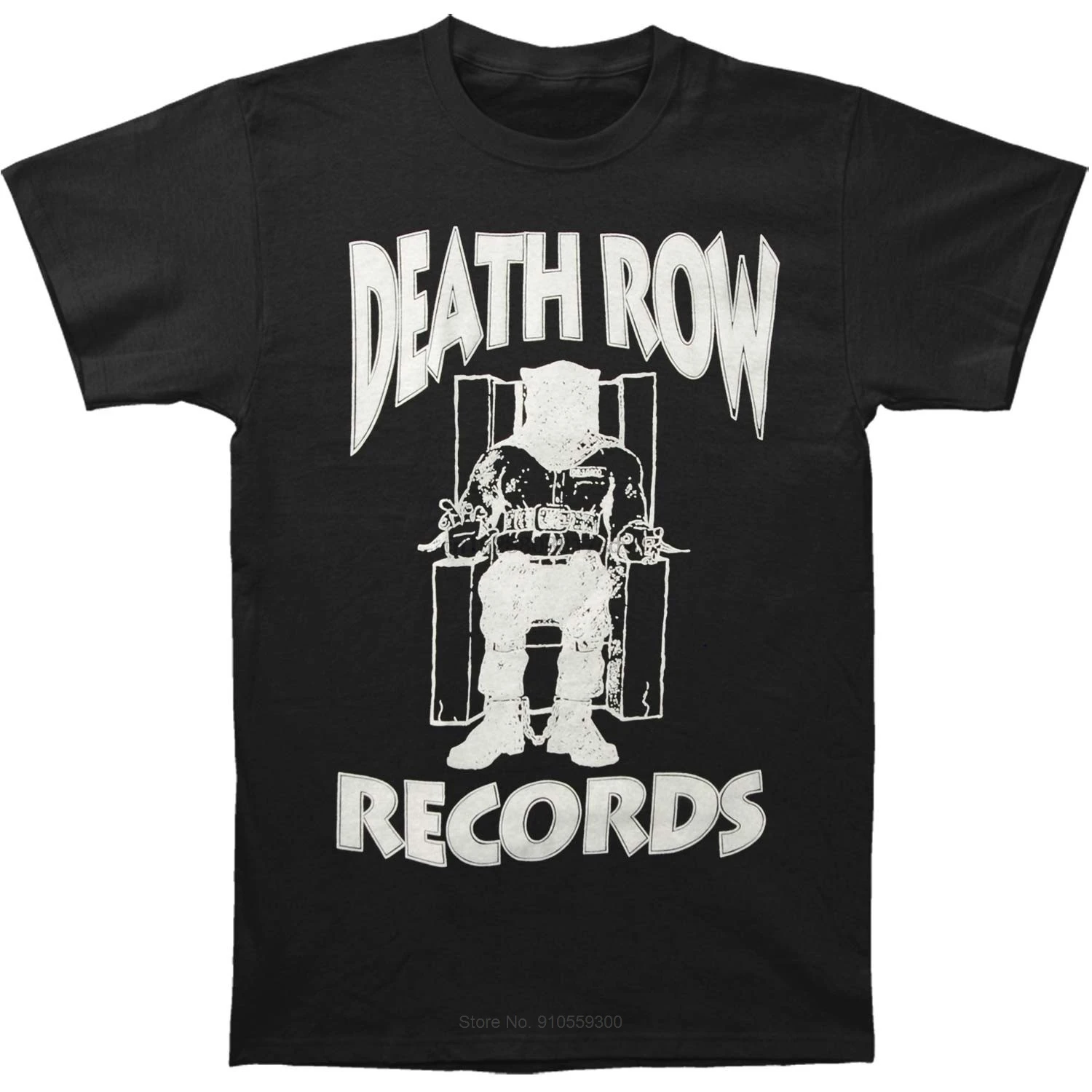 Забавная Мужская футболка новинка белая с логотипом Death Row Records мужская летняя