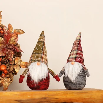 

2019 Gift Santa Figurines Gnome Christmas Decoration Ornament Gift Plush Tomte Decor Doll Toy Tabletop Decoration