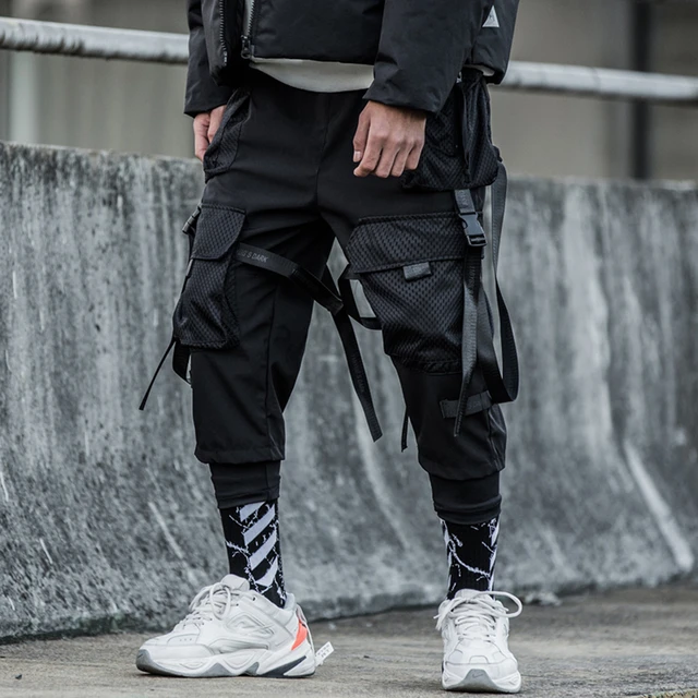 Men Cargo Pants Men Hip Hop Pants Jogger Trousers Multi-Pocket Casual Men  Pants