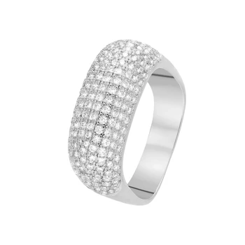 

Кольцо из серебра с фианитами R00768