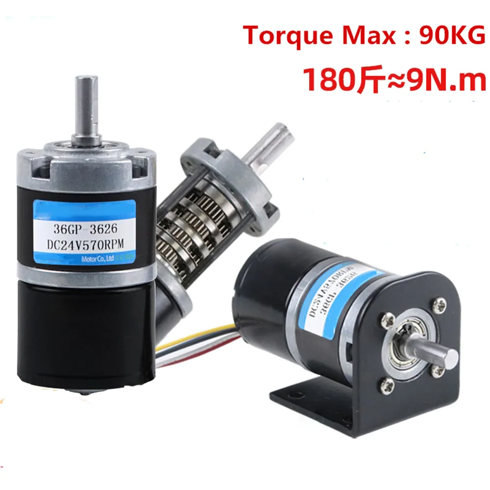 

Brushless DC Motor 12V 24V Planetary Gear Electric Speed Reducer 8 To 1154rpm PWM Controller BLDC Motor Reversed Forward 3626