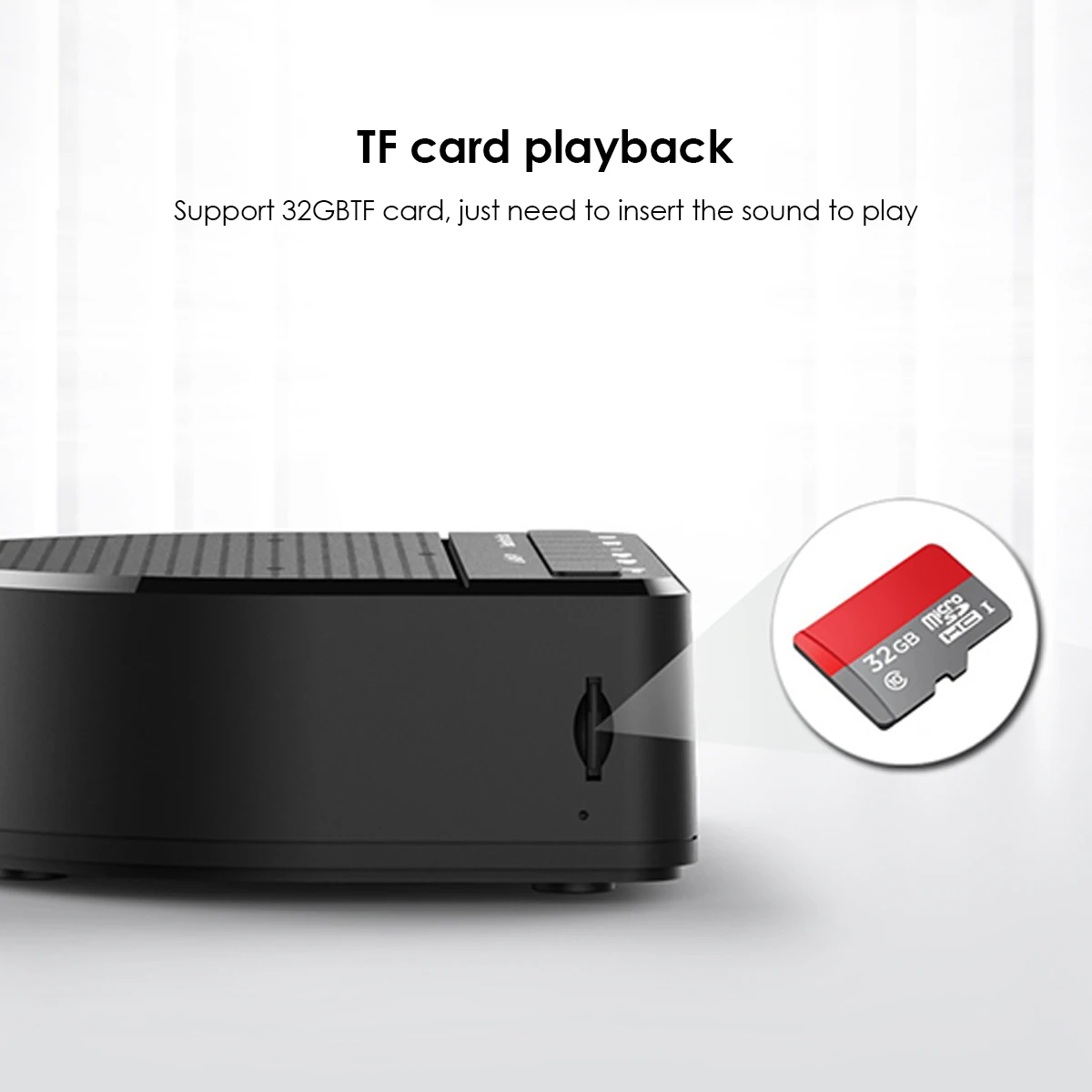 Беспроводной Bluetooth динамик fm-радио Будильник USB светодиодный цифровые настольные часы портативный стерео-динамик с TF картой/u-диском/AUX Jack