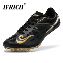 Новые мужские и женские шиповки для бега удобные Трекинговые туфли сетчатый дышащий мужской шиповки Нескользящие уличные Трекинговые туфли