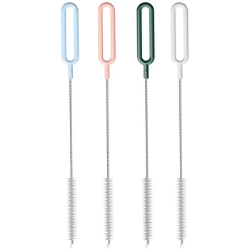 

Baby Bottle Brushes Reusable Straw Cleaning Brushes Steel Wash Drinking Pipe Straw Brush Cleaner Brushes