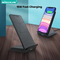 NILLKIN 15W Qi Wireless Charger Stand For iPhone SE 12 11 Pro X XS 8 XR Fast Wireless Charging For Samsung Note 20 S20+ S20 S10