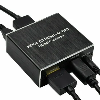 

4Kx2K HDMI to HDMI+Audio+SPDIF Splitter Optical Converter Suitable for TV DVD Player HDMI Audio Splitter Adapter Converter