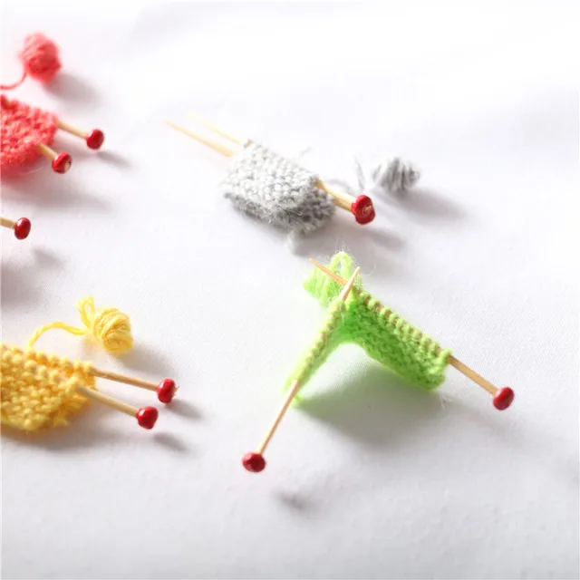 1/6 1/12 doll house  Miniature Mini Artificial Wool Props Diy Accessories Knitted Sweater Yarn Ball Doll Accessories 4