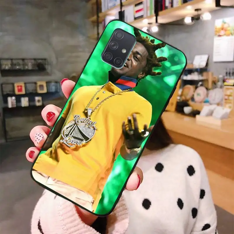 HPCHCJHM Kodak Black Rapper DIY Painted Bling Phone Case For Samsung A10 A20 A30 A40 A50 A70 A80 A71 A91 A51 A6 A8 2018
