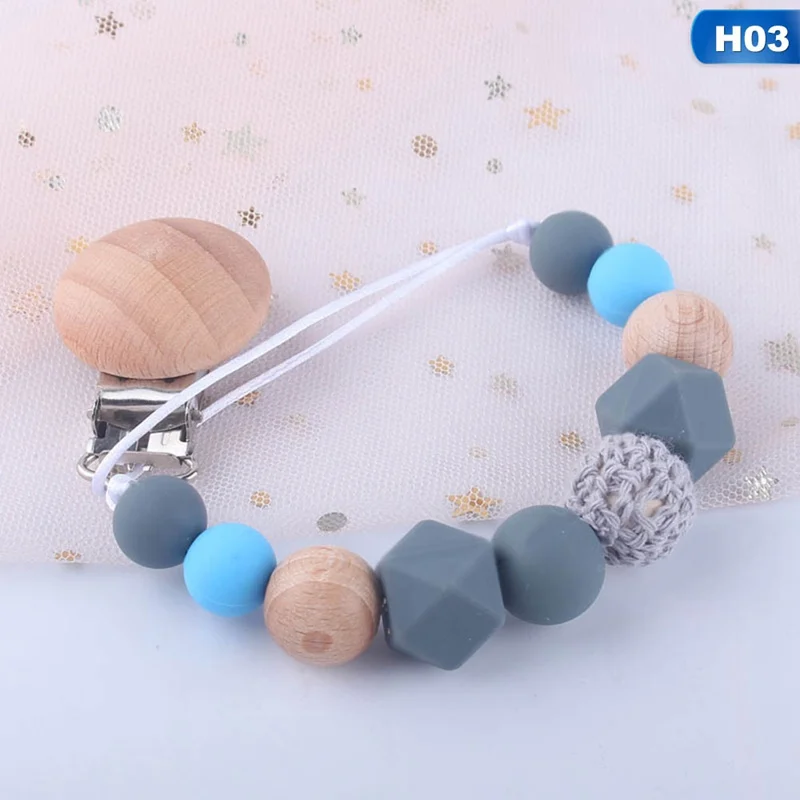 3 Детский зубопрорезыватель, Экологичная соска, зажимы, держатель, цепочка, индивидуальная ручная работа, силиконовая соска, цепи, безопасная цепочка для прорезывания зубов - Цвет: 3