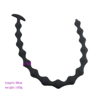 VETIRY 58cm Silicone Anal Beads Super Long Butt Plug Sex Toys for Adults Women Men Erotic Anal Sex Toys Anus Dilator Sex Product 4