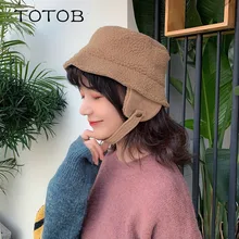 Корейская версия милой ретро овчины уха рыбака шляпа женщин осенью и зимой теплый ветрозащитный дикий шерстяной моды шляпа прилива