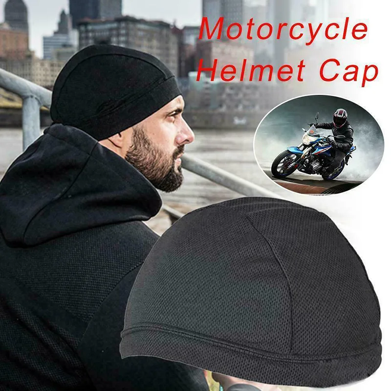 Newly Fashion Men Comfortable Breathable Cap Quick Dry Hats Beanie Dome Elastic Caps Solid Color Moisture Wicking Hat Male