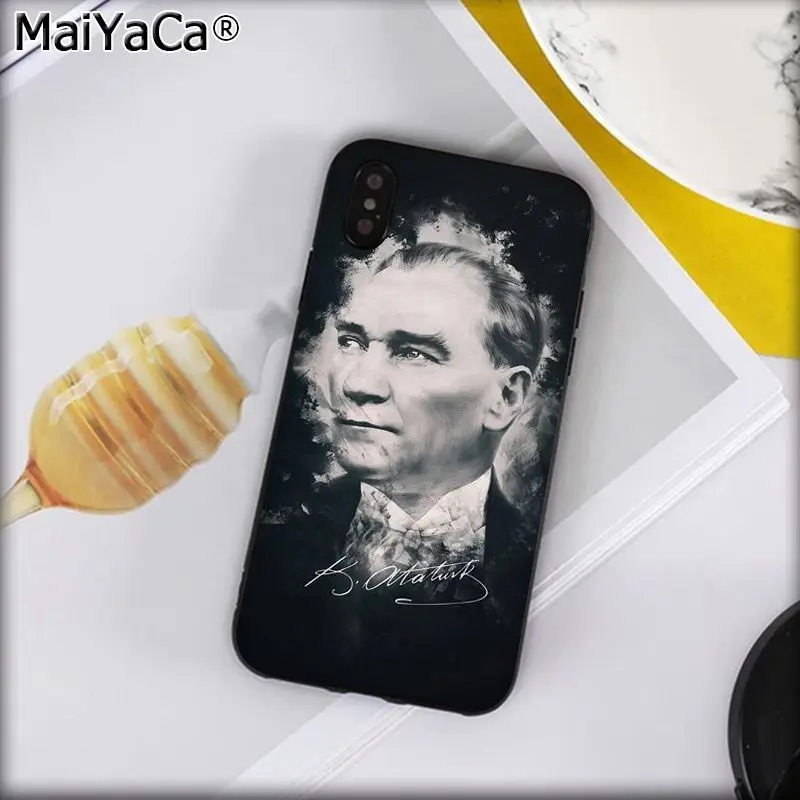 A4 Чехол для телефона MaiYaCa с флагом Турции, Анталия, Мустафа, Кемаль, Ататюрк, ТПУ для iphone 11 pro 8 7 66S Plus X XS MAX 5s SE XR - Цвет: A4