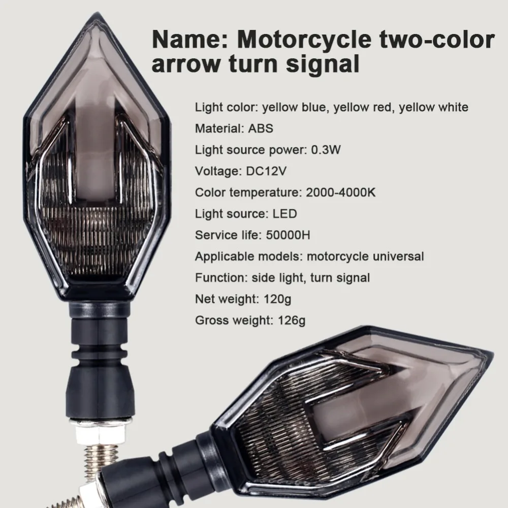 Пара clignotant moto светодиодный поворотник Янтарный красный синий ходовой сигнал поворота Стоп-сигнал для Suzuki Honda moto rcycle светодиодный направляющая лампа