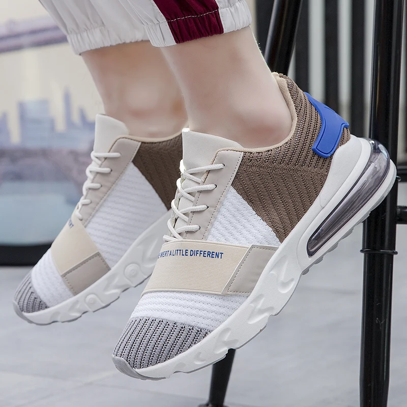 

2020 Fashion Men Platform Sport Shoes Lace Up Dorky Dad Sneakers Lace Up Round Toe Orange Gray Red Running Shoes Size 39-44
