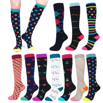 

Socks 1Pair Mens Women Medical Support Compression Sports Stockings Calf Running
