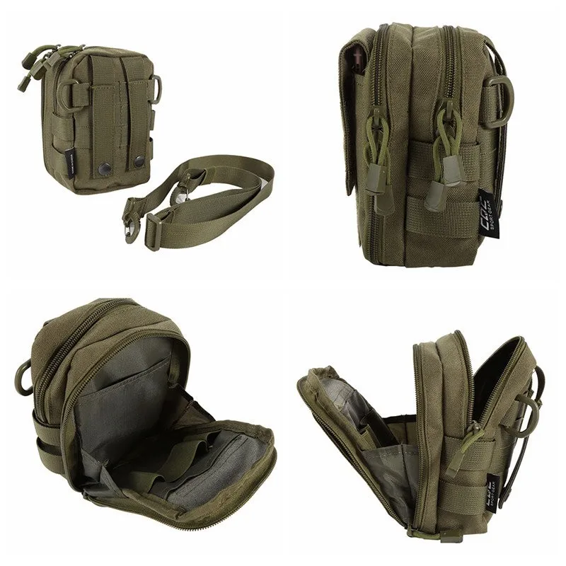 Тактические универсальные военные сумки Molle, переносная поясная сумка, походная спортивная сумка для телефона на молнии