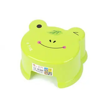 

Thick Plastic Stool Multi Purpose Slip Resistant Children Stool Creative Cartoon Stool for Bathroom Living Room