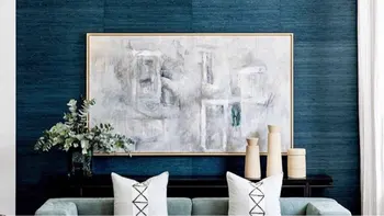 

100% Handmade Purple Blue Sky Painting Modern Art Picture For Living Room Modern Cuadros Canvas Art High Quality