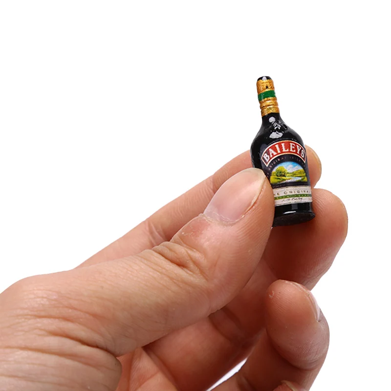 2/3pcs 1/12 Miniature Bottle Wine Bottle Dollhouse Accessories Mini Resin Bottle Simulation Model Toys For Doll House 4