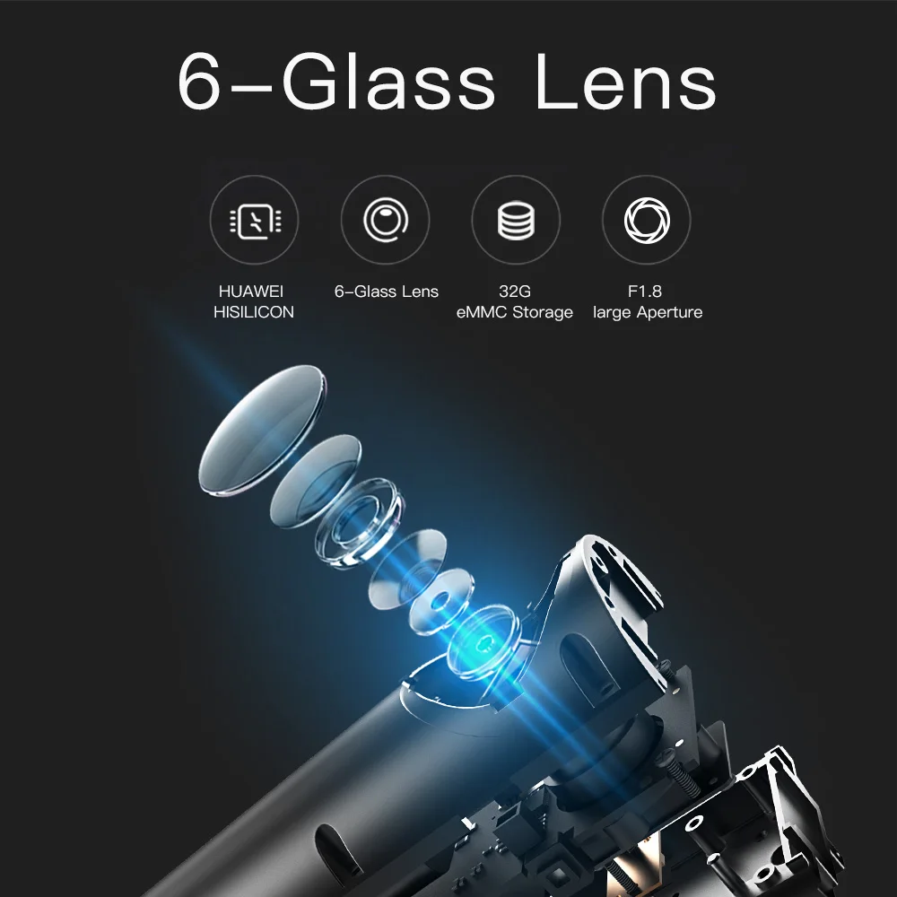  DDPai Mini3 1600P Full HD Dash Cam WiFi 32G Car DVR with WDR G-sensor 24H Park Loop Recording Drive