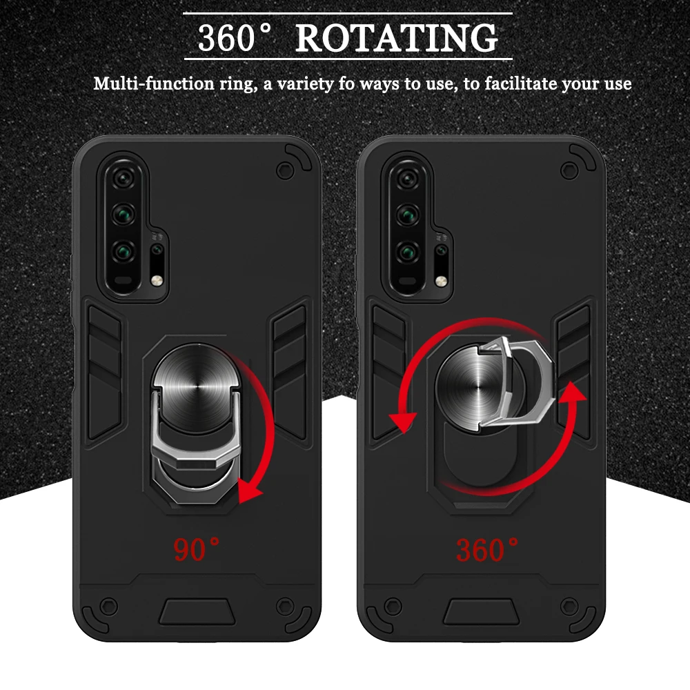 Magnetic Shockproof Hard PC Pelindung untuk Hoesje Huawei Honor 20 Setengah Dibungkus Kasus S Csse Huawei Tritone Kehormatan 20S Nova 5T