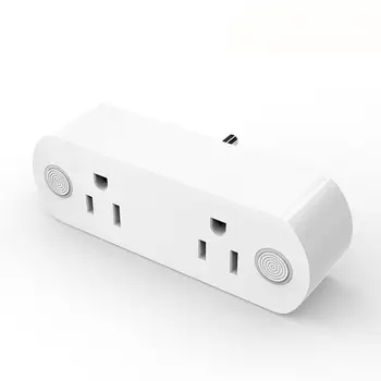 

Newest 15A Smart Wifi Socket US plug Alexa VoiceTiming Control Socket Smartlife APP Remote Control Home Automation Double Socket