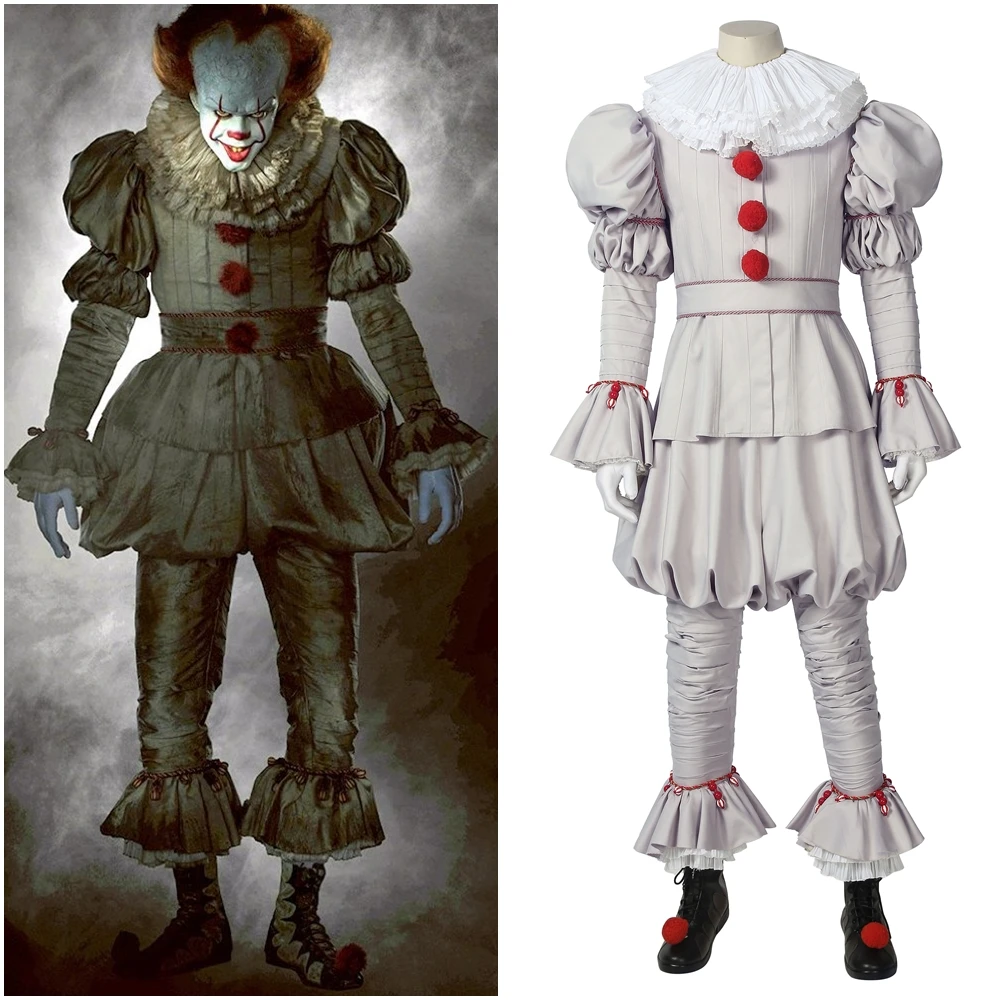 IT chapter 2 Стивен Кинг Pennywise танцевальный костюм клоуна для косплея наряд на