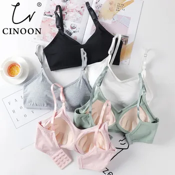 

CINOON Sexy Cotton Bra For Women Underwear Comfort Bralette Wireless Lingerie Soft Comfortable brassiere Ladies Intimates Bras