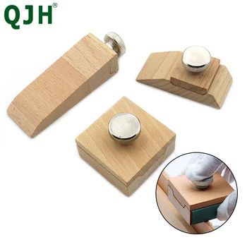 

DIY Handmade Leather Sanding Block Sanding Block Abrasive Tools Vegetable Tanned Leather Edge Banding Grinding Edge Treatment