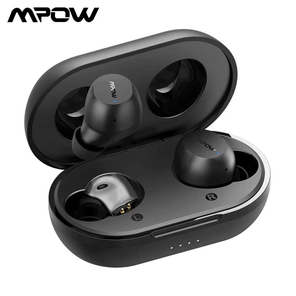 Mpow M12 TWS Bluetooth Earphones IPX8 Waterproof True Wireless Earbuds with Charging Case Punchy Bass Touch Control for Phone