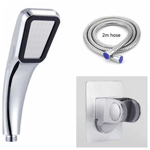 VEHHE Handhold Water saving Aluminum Shower Head Set Holder 300 Holes