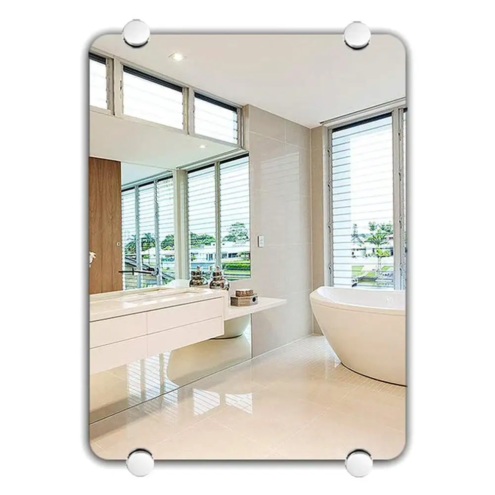 8 pieces 22mm/27mm zinc alloy round glass holder wall-mounted bathroom mirror holder round jacket mirror fixing kit glass shelf clamp holder glass fasteners