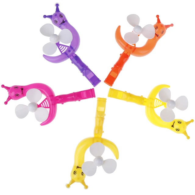 5Pcs Baby Kids Toy Windmill Lollipop Shape Small Windmill Whistle Developmental Outdoor Handle Toy Pinwheel Wind Spinner 2