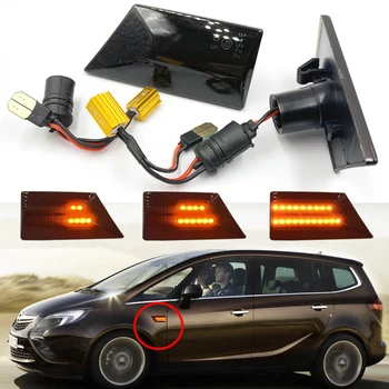 

2pcs 12V Flowing Turn Signal Light Dynamic LED Side Marker Side Repeater Light Blinker for Vectra C 02-08 for Signum 03-08