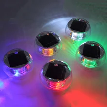 Солнечный поток лампы Водонепроницаемый светодиодные подводные огни для бассейнов цвет плавающий бассейн свет лампы Пруд пейзаж украшение освещение XNC