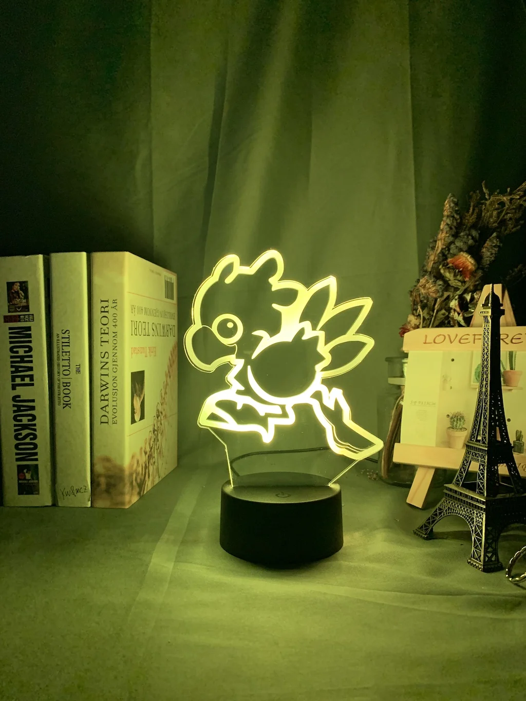 Final Fantasy Chocobo светодиодный ночной Светильник для игровой комнаты, Декор, идеи, меняющий цвет, Ночной светильник, крутая Видеоигра для него, лампа для спальни