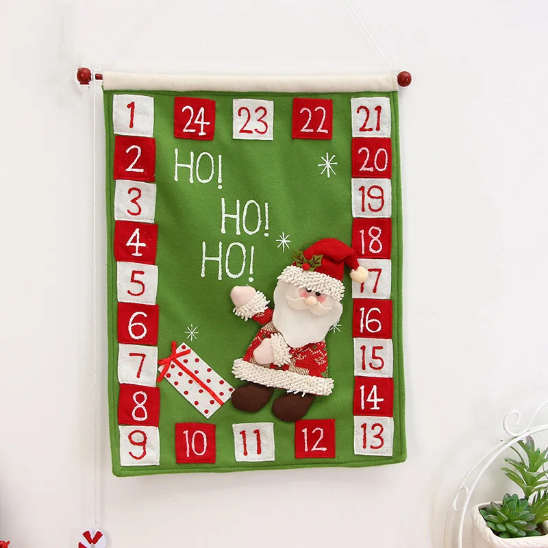 Christmas Calendar Santa Claus Snowman Xmas Advent Timer Christmas 