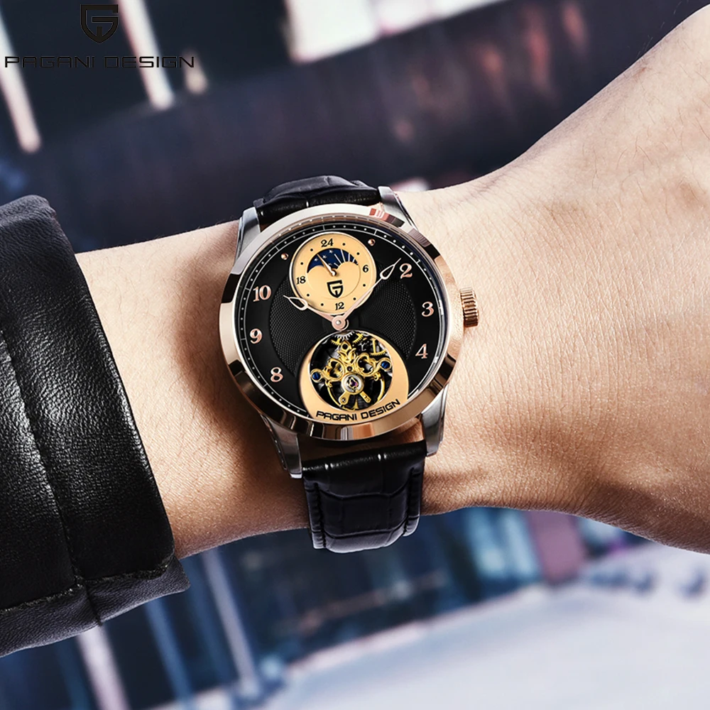 

Pagani design Skeleton Tourbillon watch men business mechanical Watch top brand luxury Clock Waterproof Sapphire clock male 2020
