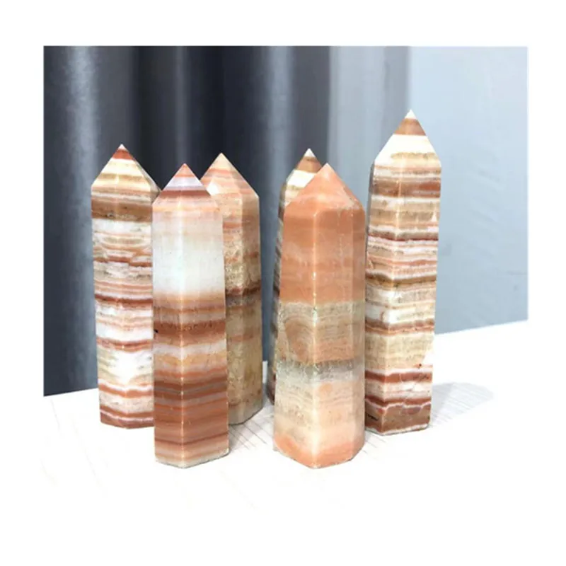 

Камень из свинины, натуральная палочка, точечный полированный кристалл, лечебные драгоценные камни для украшения