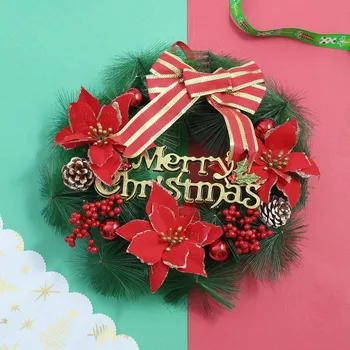 

Christmas Tree Wreath Door Hanging Decor Garland Window Wall Decorations Xmas Party Decor For Home Xmas Tree Wreath Ornament