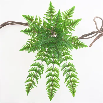 

Artificial Persian Phoenix-tail Fern Wall Hanging 18 Leaf Persian Grass Green Simulation Plant Home Wedding Shop Decoration