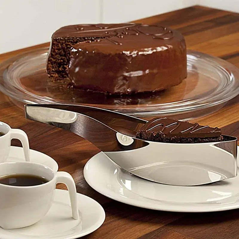 

New Stainless Steel Cake Pie Slicer Server Cake Cutters Cookie Fondant Dessert Tools Kitchen Gadget