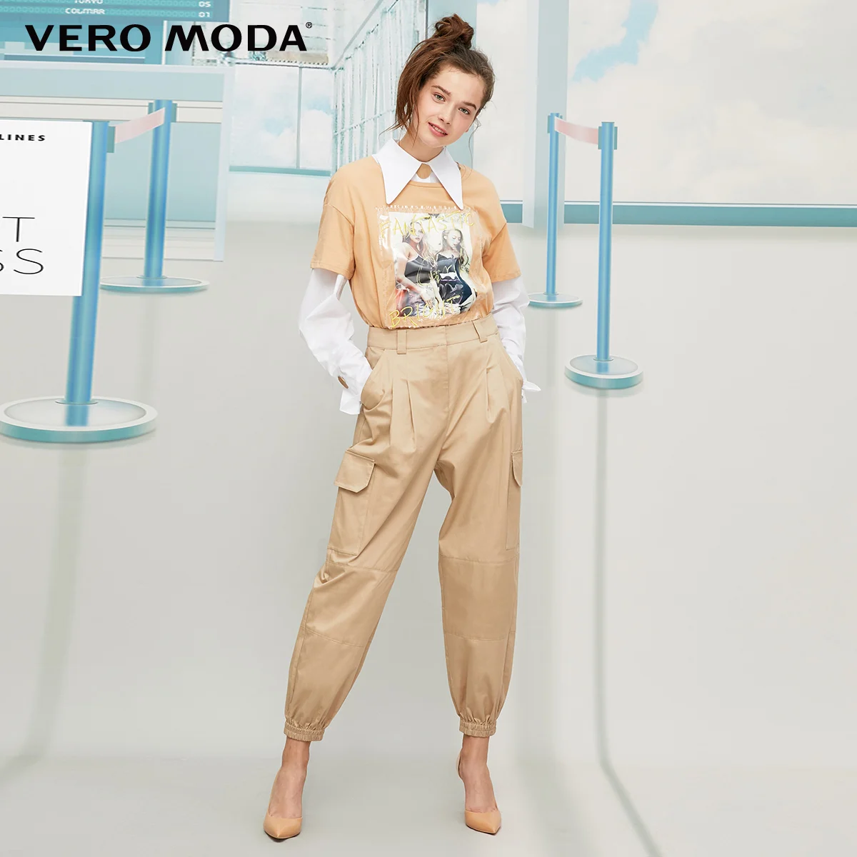 Женские укороченные брюки свободного кроя Vero Moda | 319350512