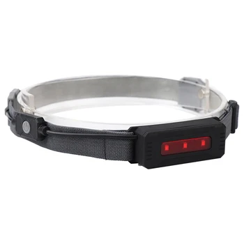 

170 Lumens Climbing Built In Battery USB Rechargeable Caving Headwear Lightweight For Runner LED Headlamp Adjustable Brightness