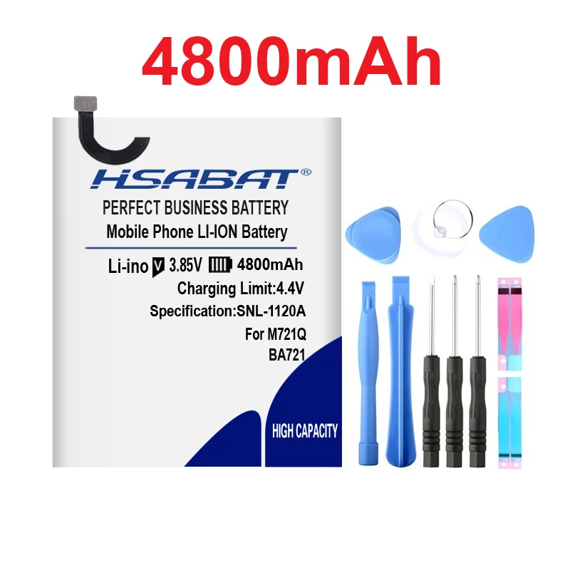 

HSABAT BA721 4800mAh Battery for Meizu meilan note 6 battery M6 Note M721Q Batteries