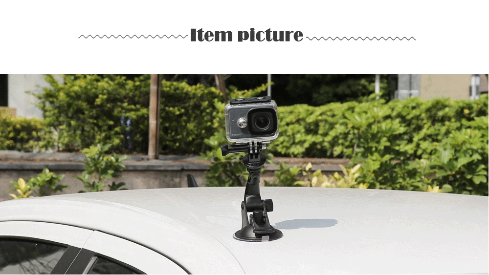 Для GoPro Hero 8 7 5 SJCAM SJ7 Yi 4K H9 Go Pro 7 крепление оконное стекло мини Экшн-камера присоска аксессуар черный