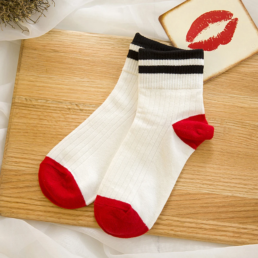 1 пара, для активного отдыха, мягкие, с буквенным принтом, короткие, до лодыжки, женские носки, спортивные, для спортсмена, для взрослых, разные цвета, дышащие